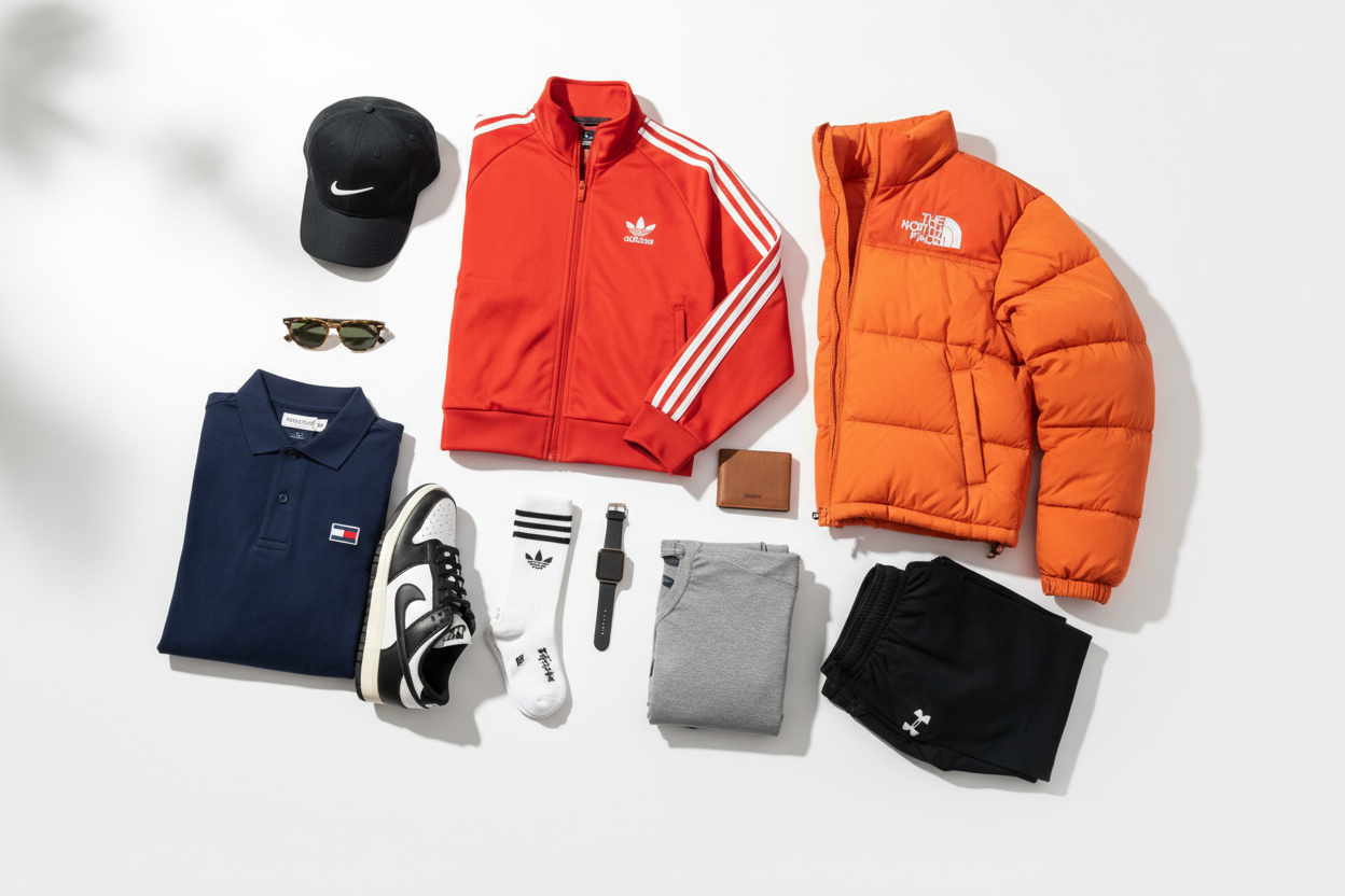 Füge Marken wie Nike Adidas North Face TOMMY HILFIGER hinzu